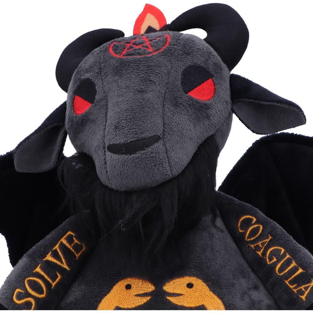 Nemesis Now Fluffy Fiends Baphomet Cuddly Plush Toy 22cm, Black