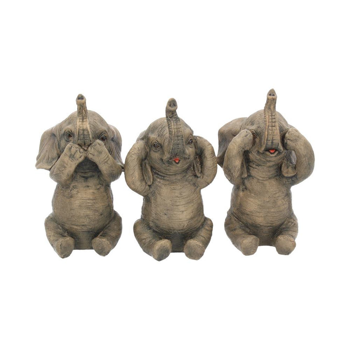 Nemesis Now Three Wise Elephants Figurine 16cm