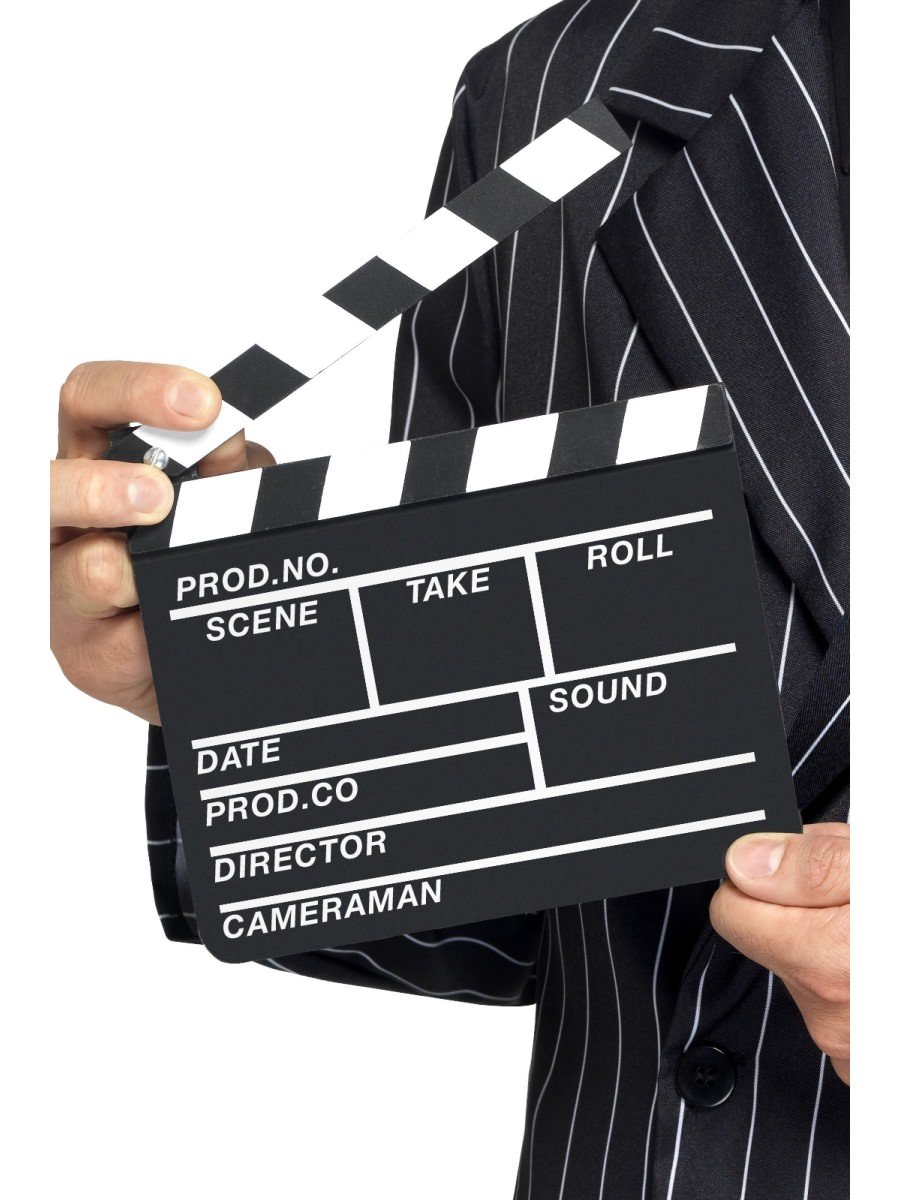 Smiffys Hollywood Style Clapper Board -  20 x 20cm