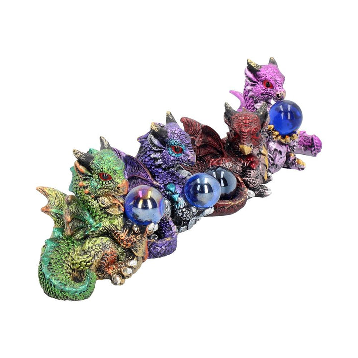 Nemesis Now Hatchling Treasures Set of 4, 5.5cm, Resin, Multi-Coloured