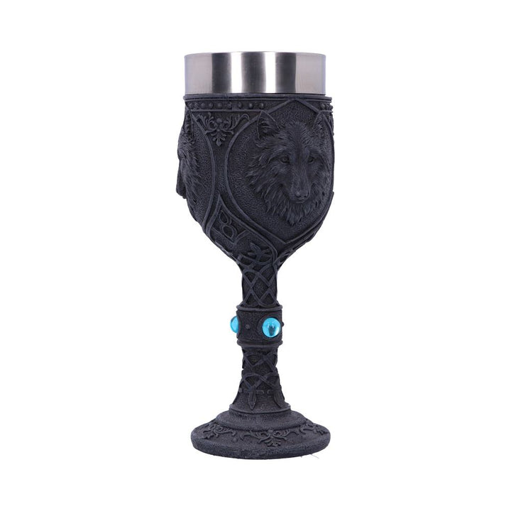 Nemesis Now U2501G6 Night Wolf Goblet Goblet 23cm Black