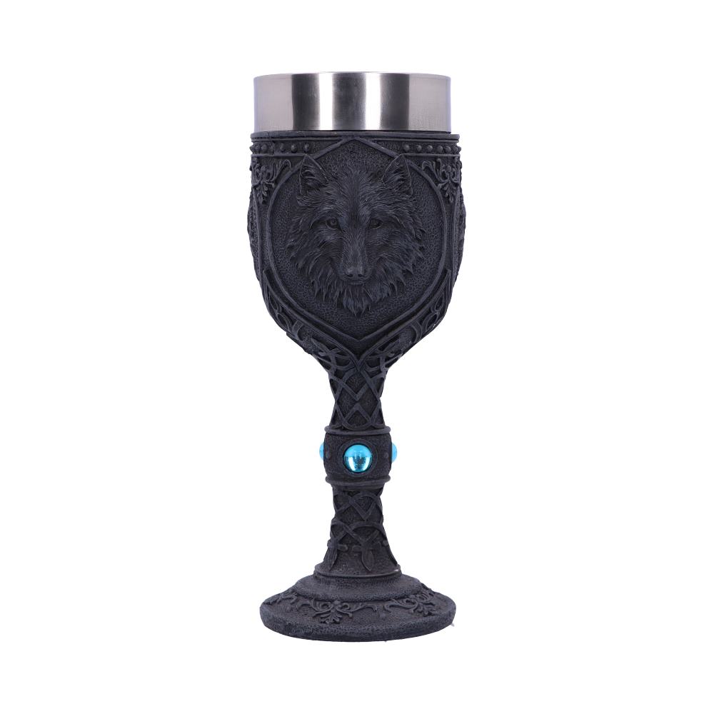 Nemesis Now U2501G6 Night Wolf Goblet Goblet 23cm Black