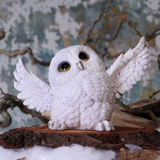 Nemesis Now Snowy Delight Owl Figurine 20.5cm, White