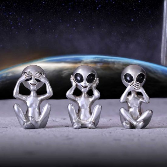 Nemesis Now Three Wise Aliens, Silver, 7.5cm (U5929V2)